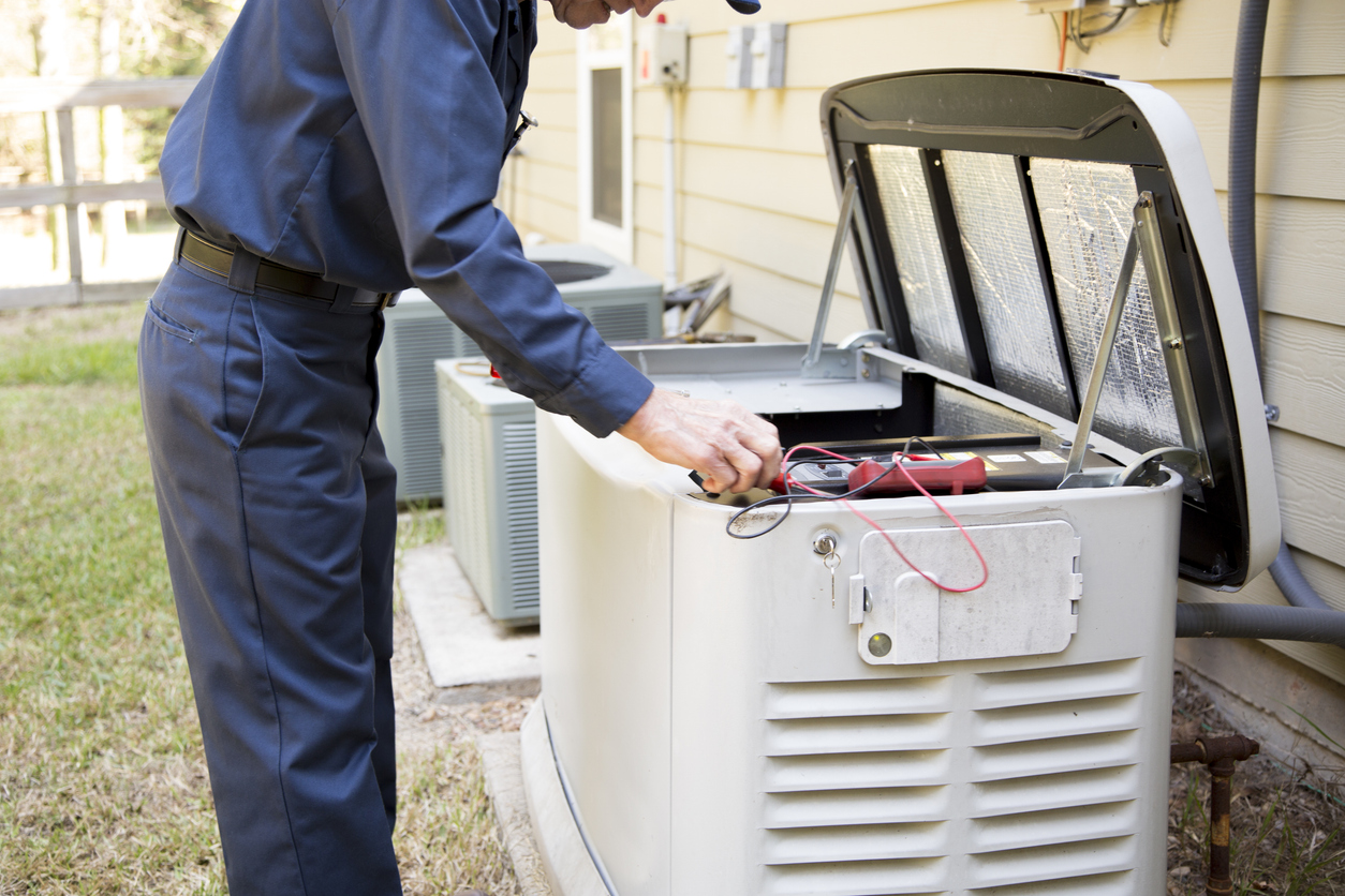 Electrician Installing a Generator in Brookfield